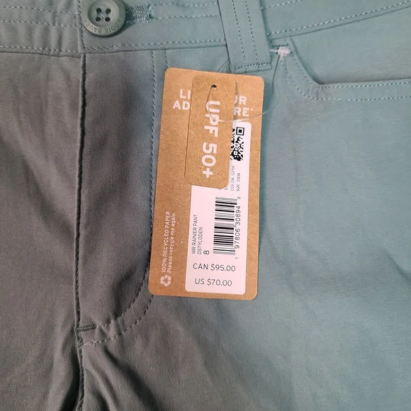 eddie bauer womens guide pro Teal Casual Pants size 8 - Picture 5 of 9